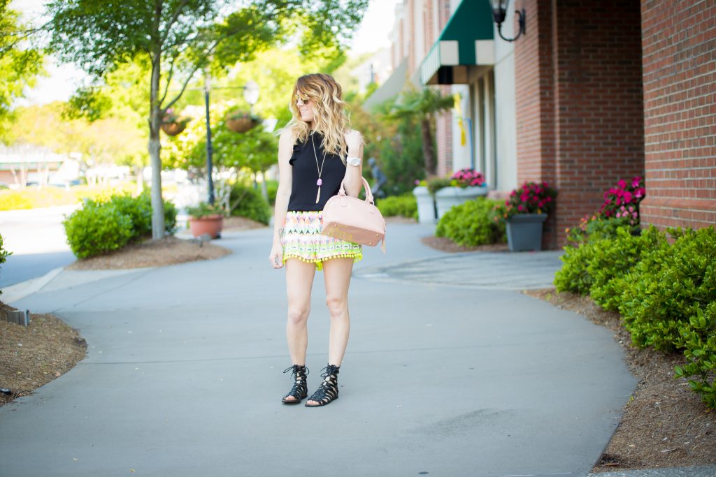 pom pom shorts