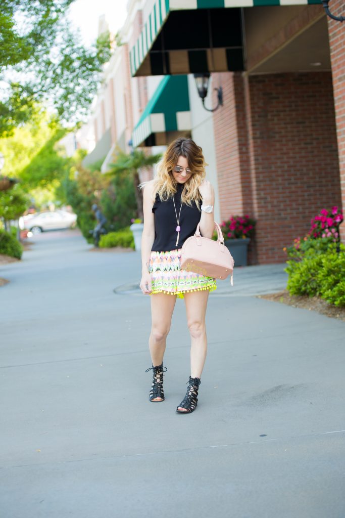 pom pom shorts