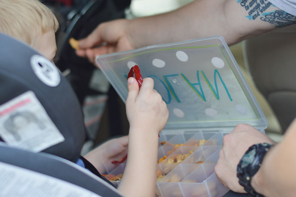 DIY Travel Snack Box for Kids - Sunshine and Holly