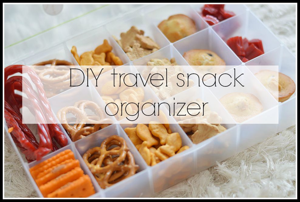 DIY travel snack organizer. - The Samantha Show- A Cleveland Life