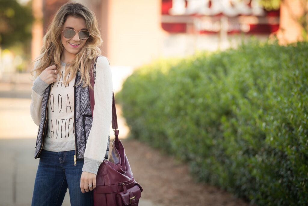 casual chic fall outfit. 