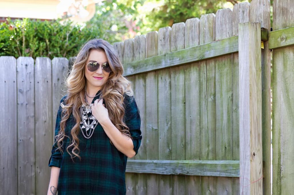 loft plaid tunic 3