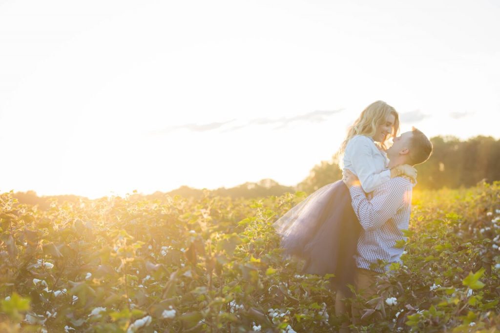 Fall family photos in a tulle skirt in a cotton field-The Samantha Show