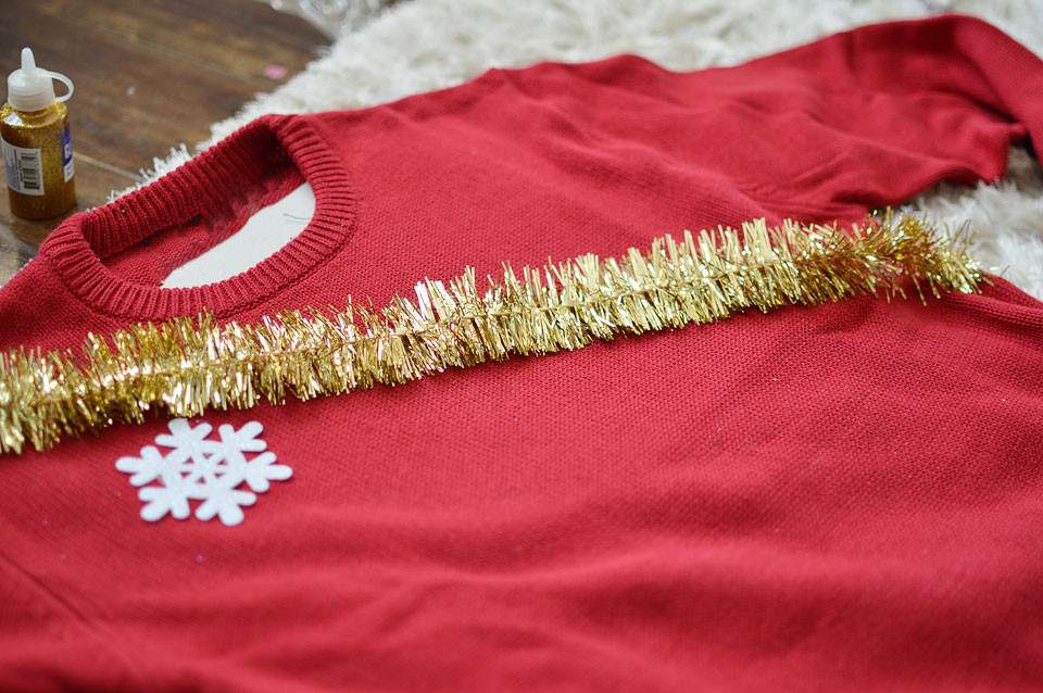 DIY Kit Ugly Christmas Sweater | Grinch Ugly Holiday Sweater Youth XL