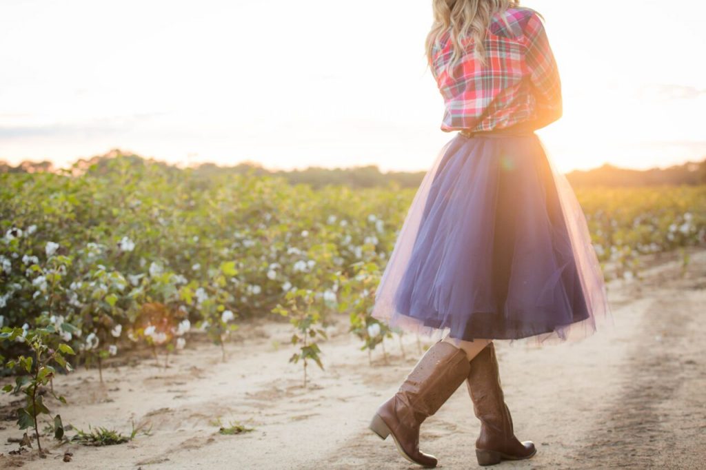 Photo shoot in tulle skirt and flannel, family photos- The Samantha Show