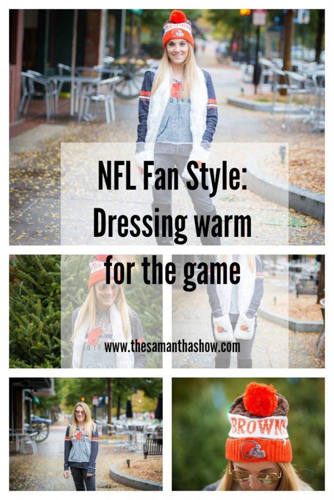 #NFLFanStyle- Dressing warm for the game- The Samantha Show