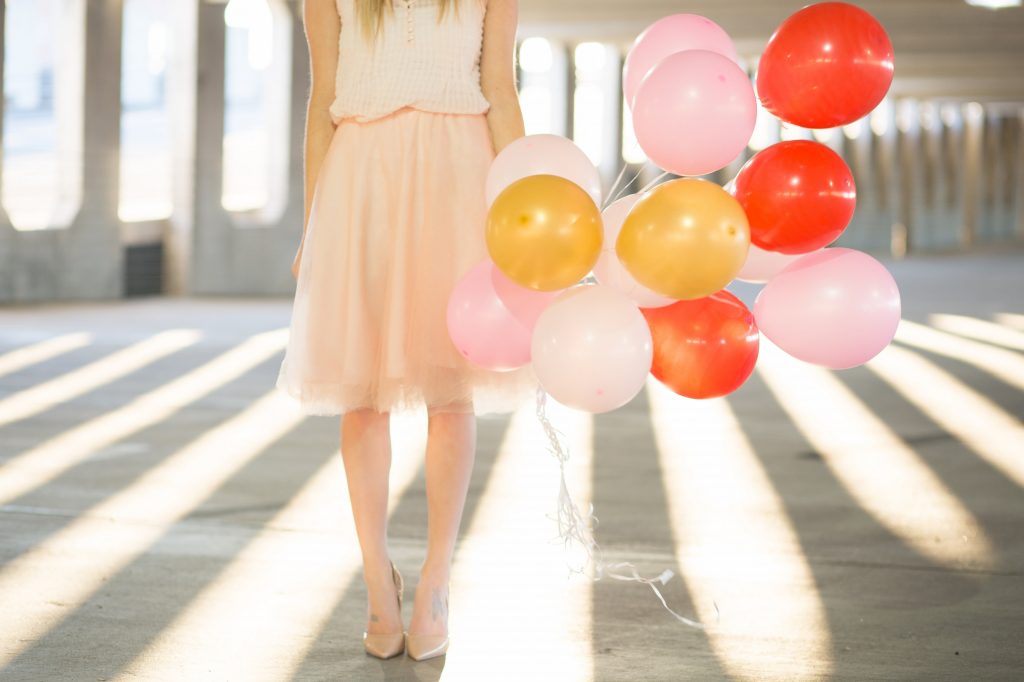 Valentine's Day Photoshoot with balloons
