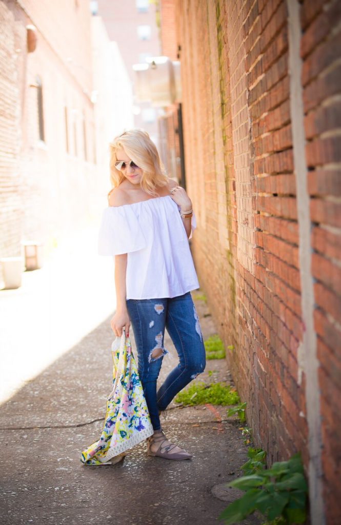 off the shoulder top for summer 