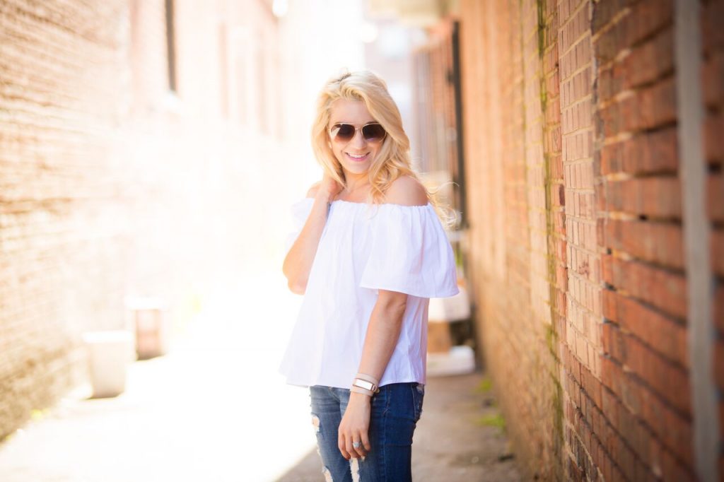 off the shoulder top for summer 