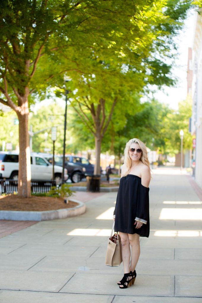 off the shoulder dress for summer