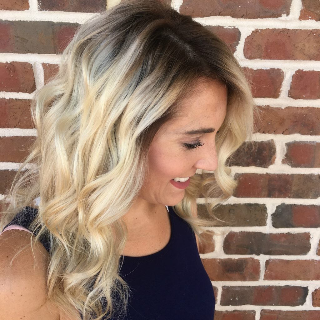 Life and style blogger, The Samantha Show, shares how shadow roots are the perfect way to add a darker color to your blonde & transition your style to Fall.