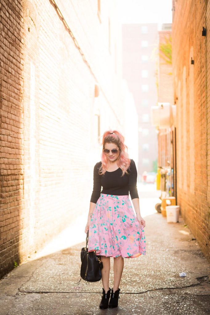 What's up Wednesday; rockin' a LuLaRoe Madison with a body suit and choker for a trendy spin on a classic skirt. 