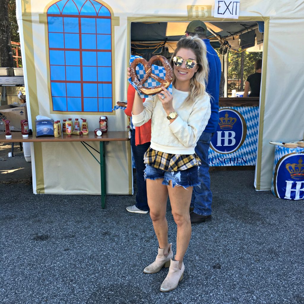 Sweater and plaid flannel Oktoberfest