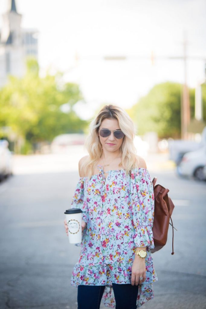 Fall florals are all the rage right now. Life and style blogger, The Samantha Show is sharing a few different ways to work them into your fall wardrobe.