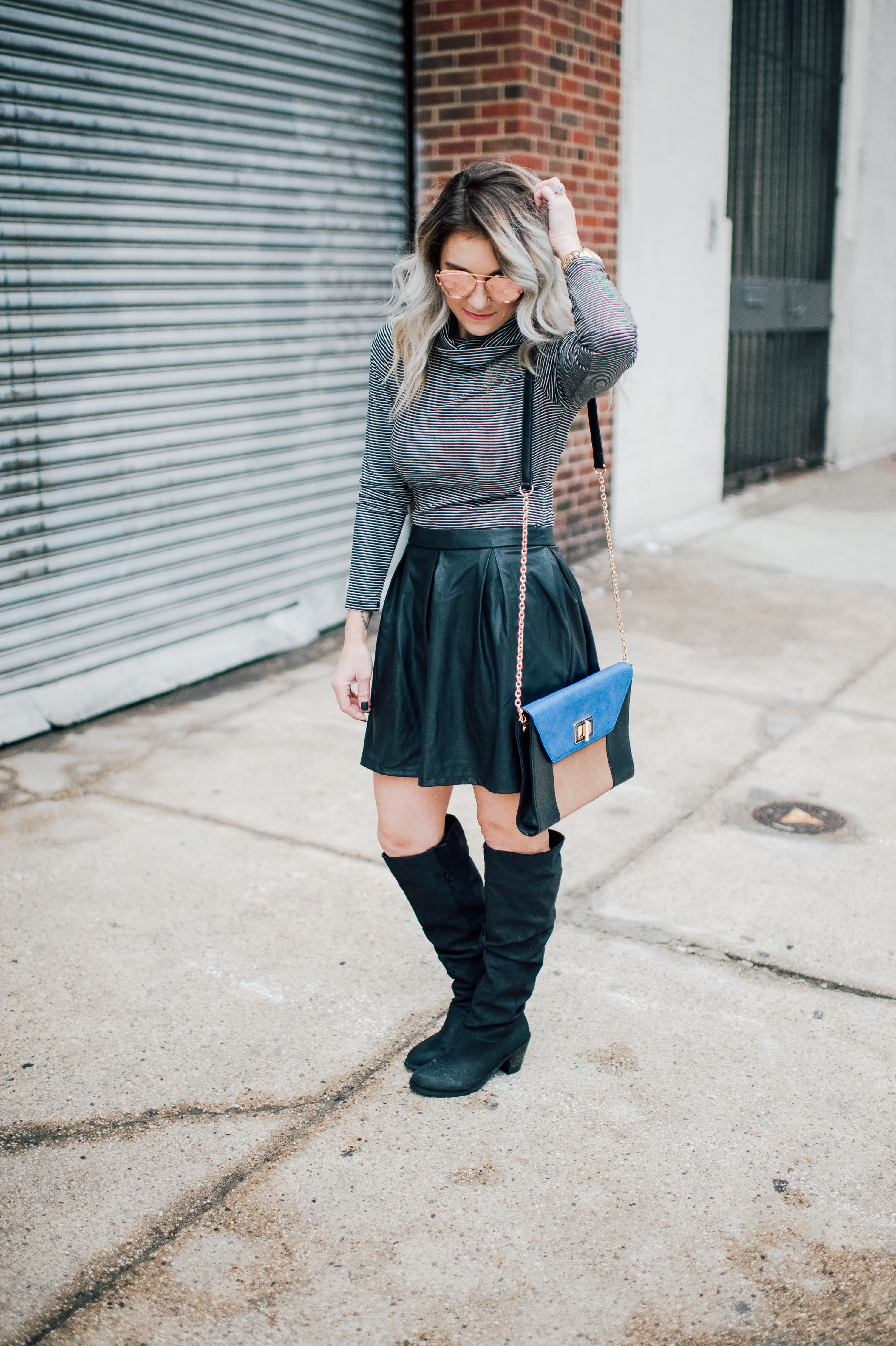 Tips for wearing faux leather in the spring; looking to make the most out of your wardrobe? Itching to wear those leather pieces? Sharing 6 tips for wearing faux leather in the spring! 