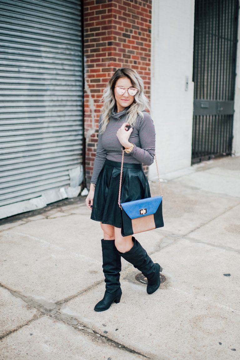 6 tips for wearing faux leather in the spring