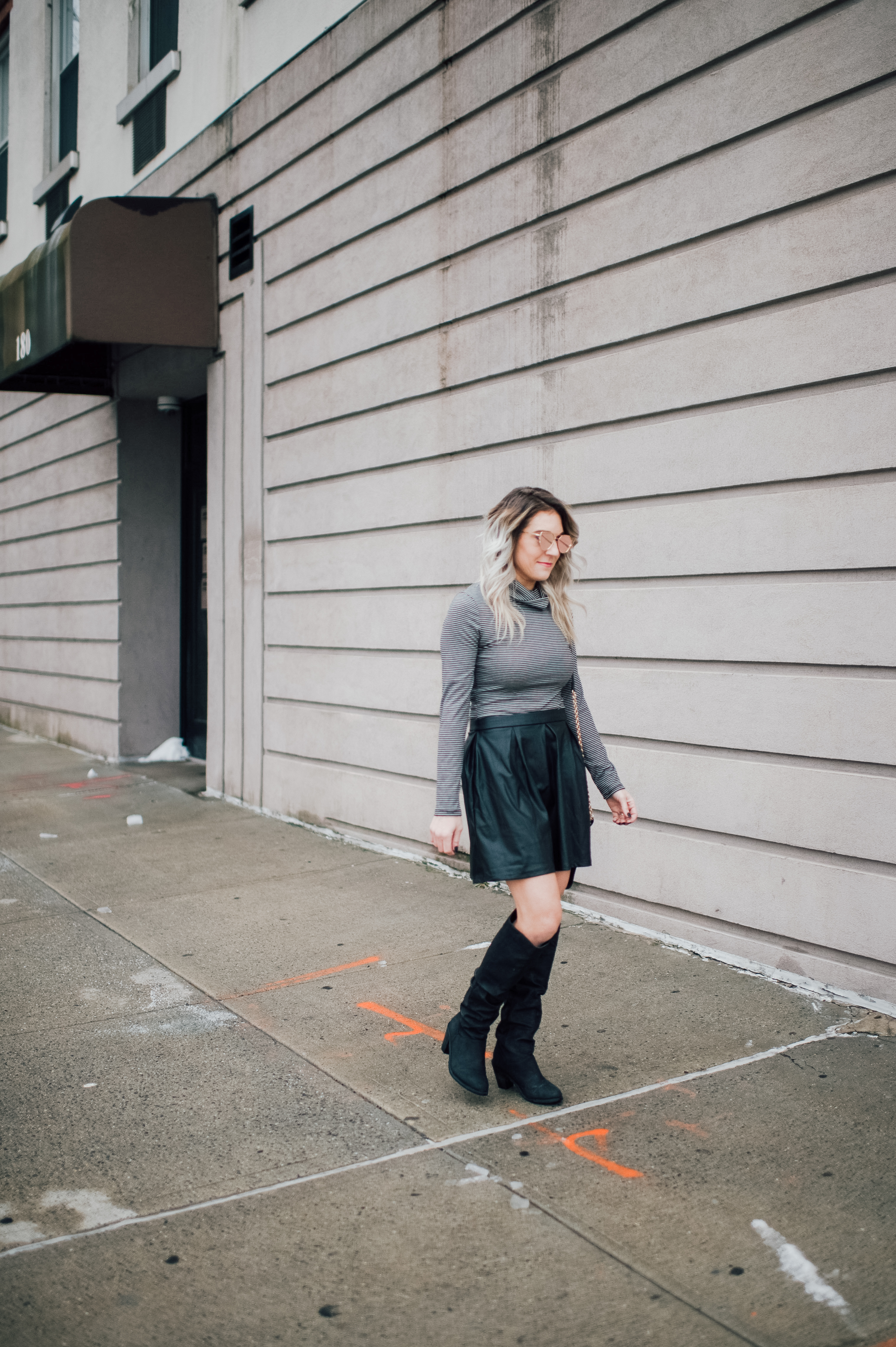 Tips for wearing faux leather in the spring; looking to make the most out of your wardrobe? Itching to wear those leather pieces? Sharing 6 tips for wearing faux leather in the spring! 