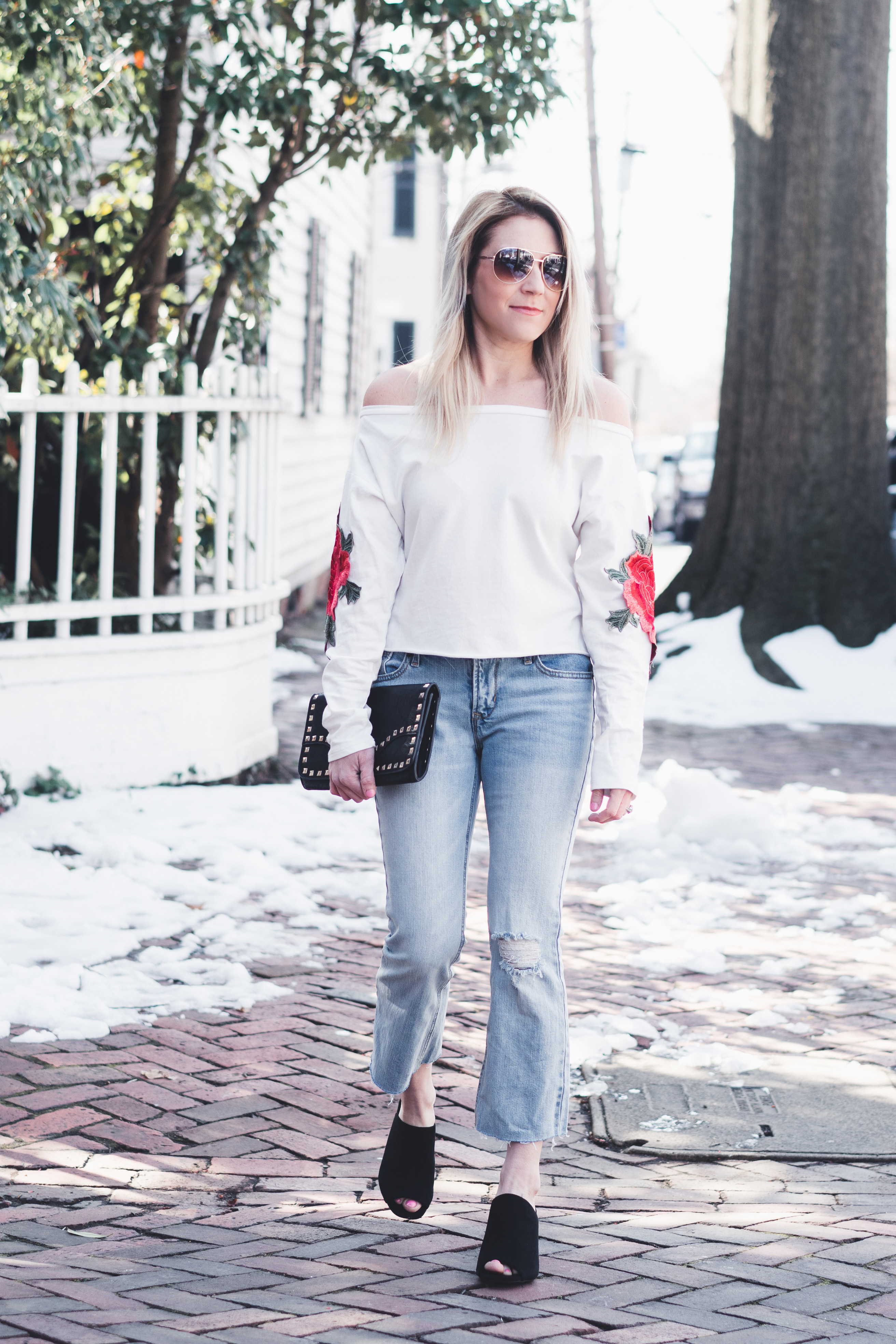 How to Style Cropped Flare Jeans