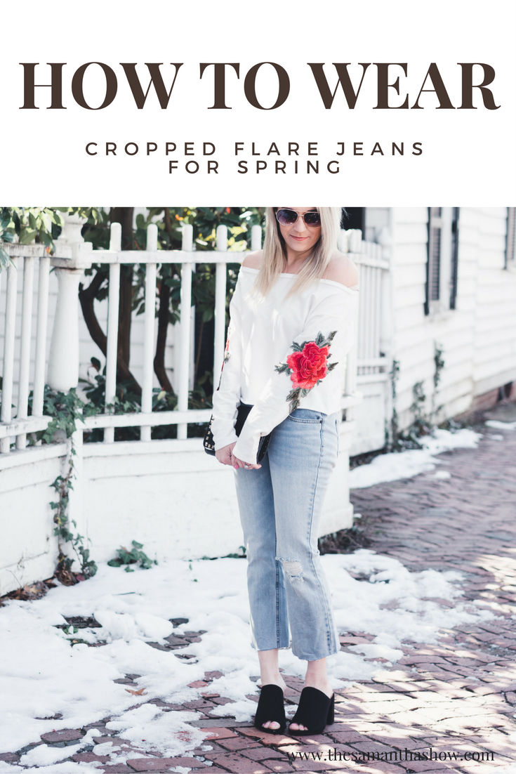 How to Wear Cropped Flare Jeans - Real Life Style