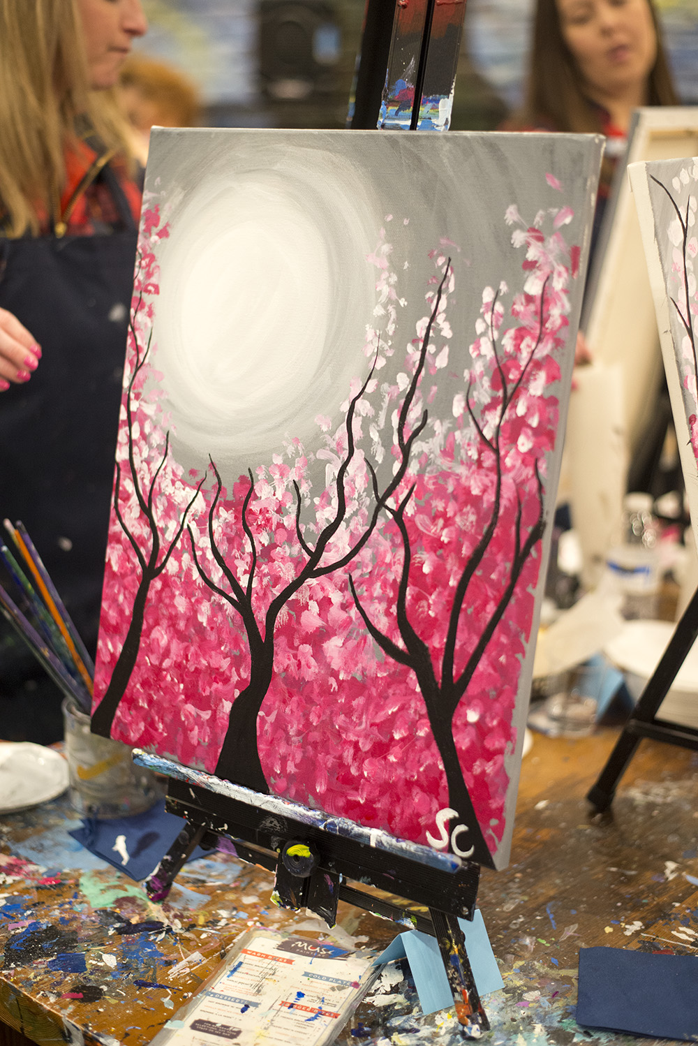 sip and paint, things to do, GNO, fun things to do, wine and paint