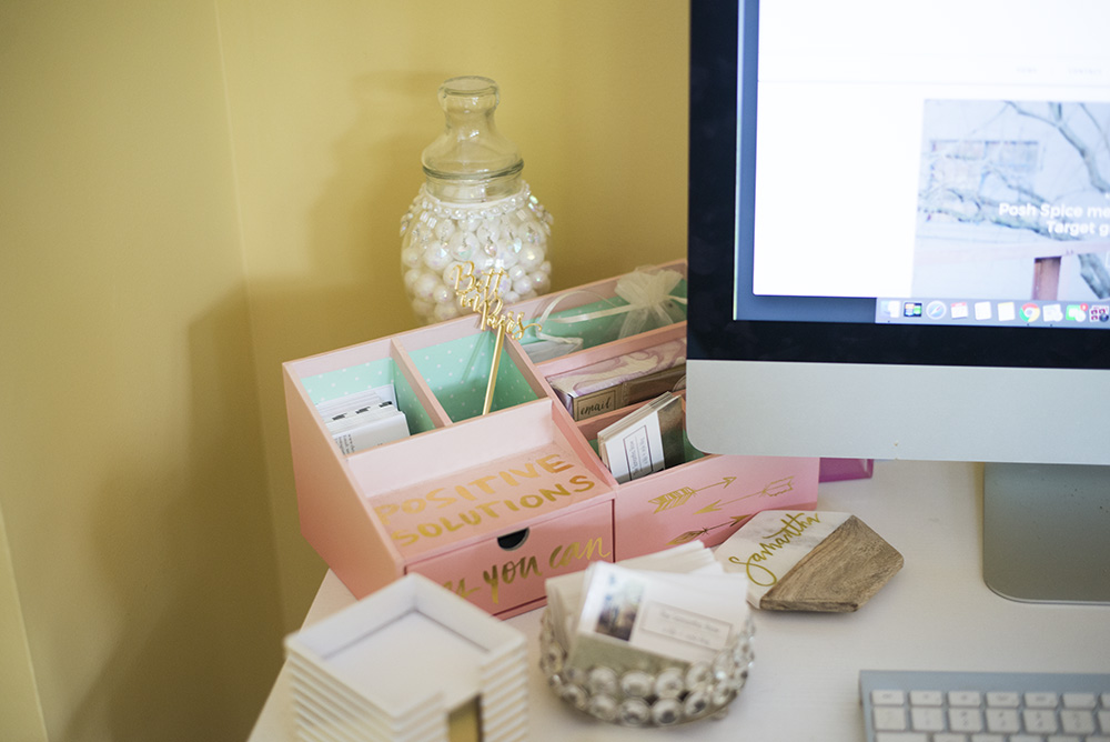 Home office tour featuring products from Target, Ikea, Marshall's, and more! 