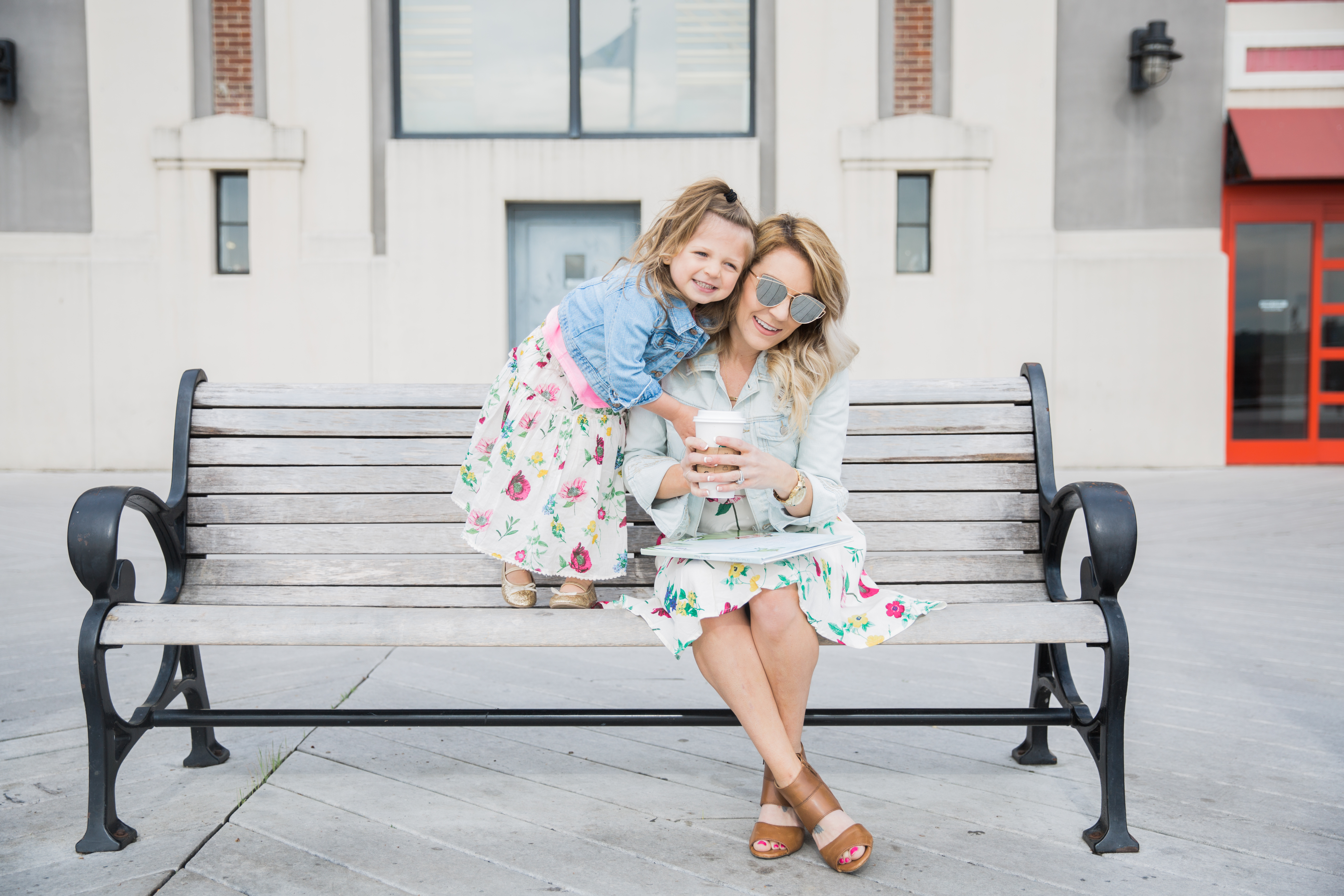 Mommy and Me Style featuring coordinating floral outfits from Old Navy. Plus the importance of spending one-on-one time with each kid. 