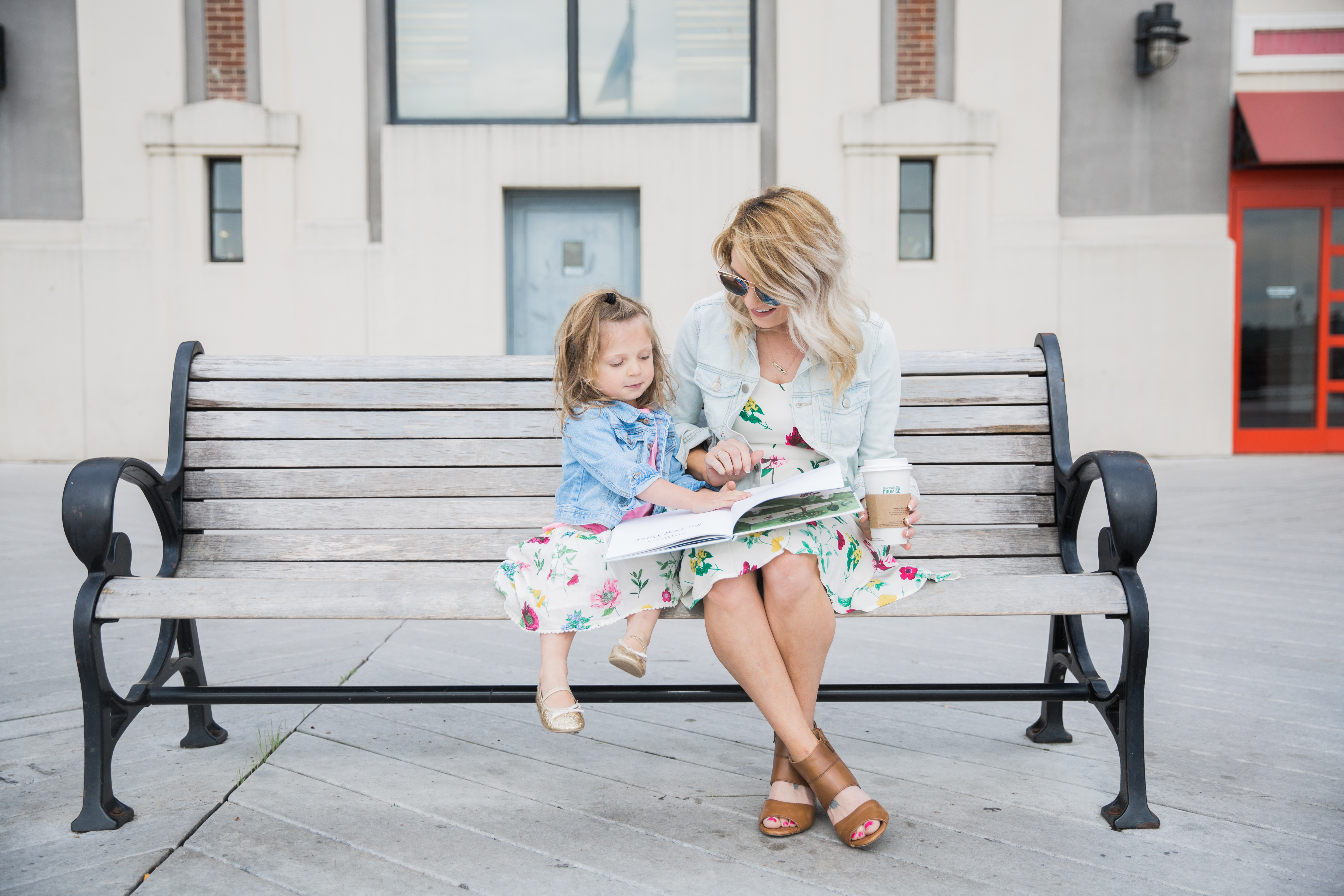 Mommy and Me Style featuring coordinating floral outfits from Old Navy. Plus the importance of spending one-on-one time with each kid. 