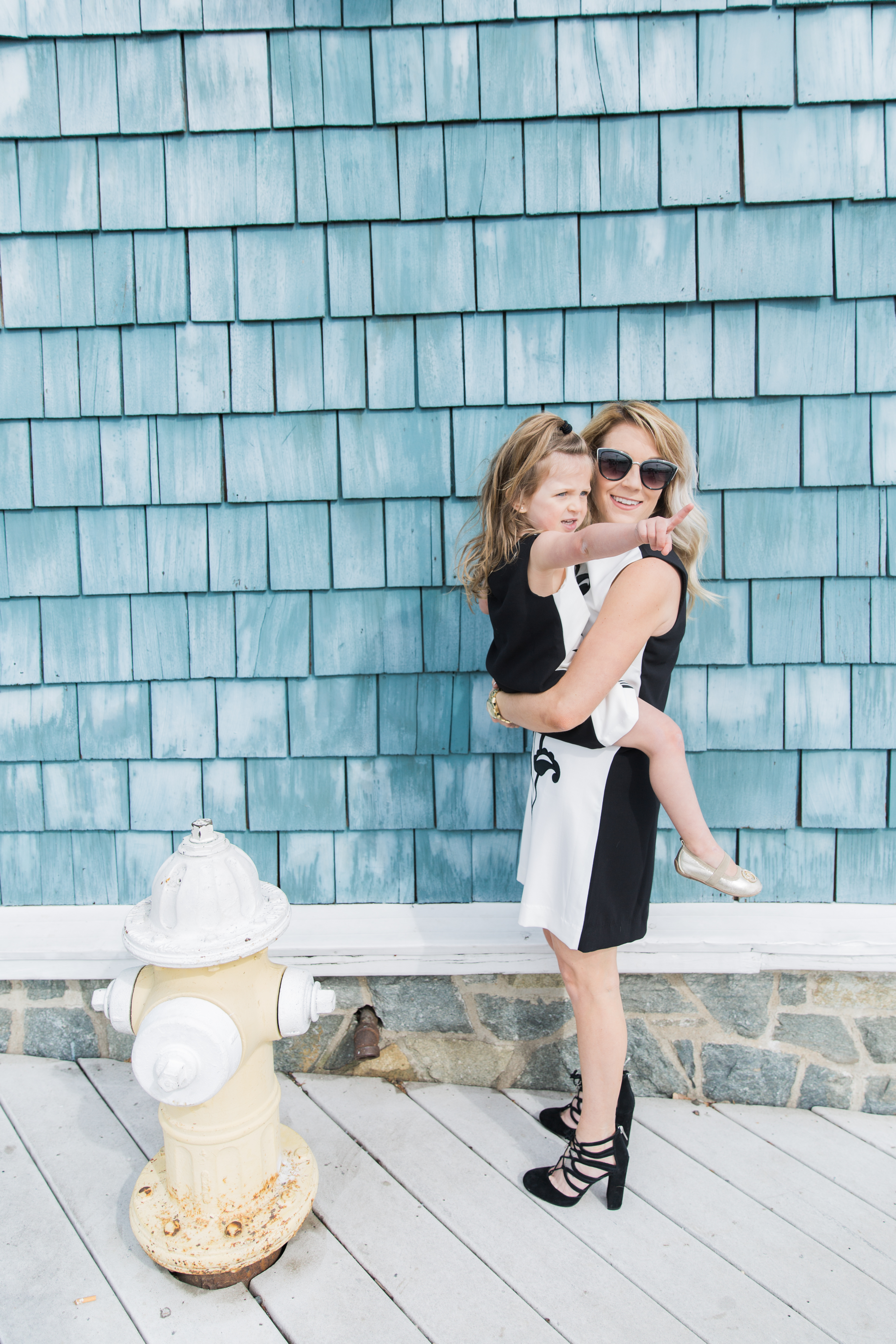 Mommy and me style: black and white matching dress from the Victoria Beckham for Target collection