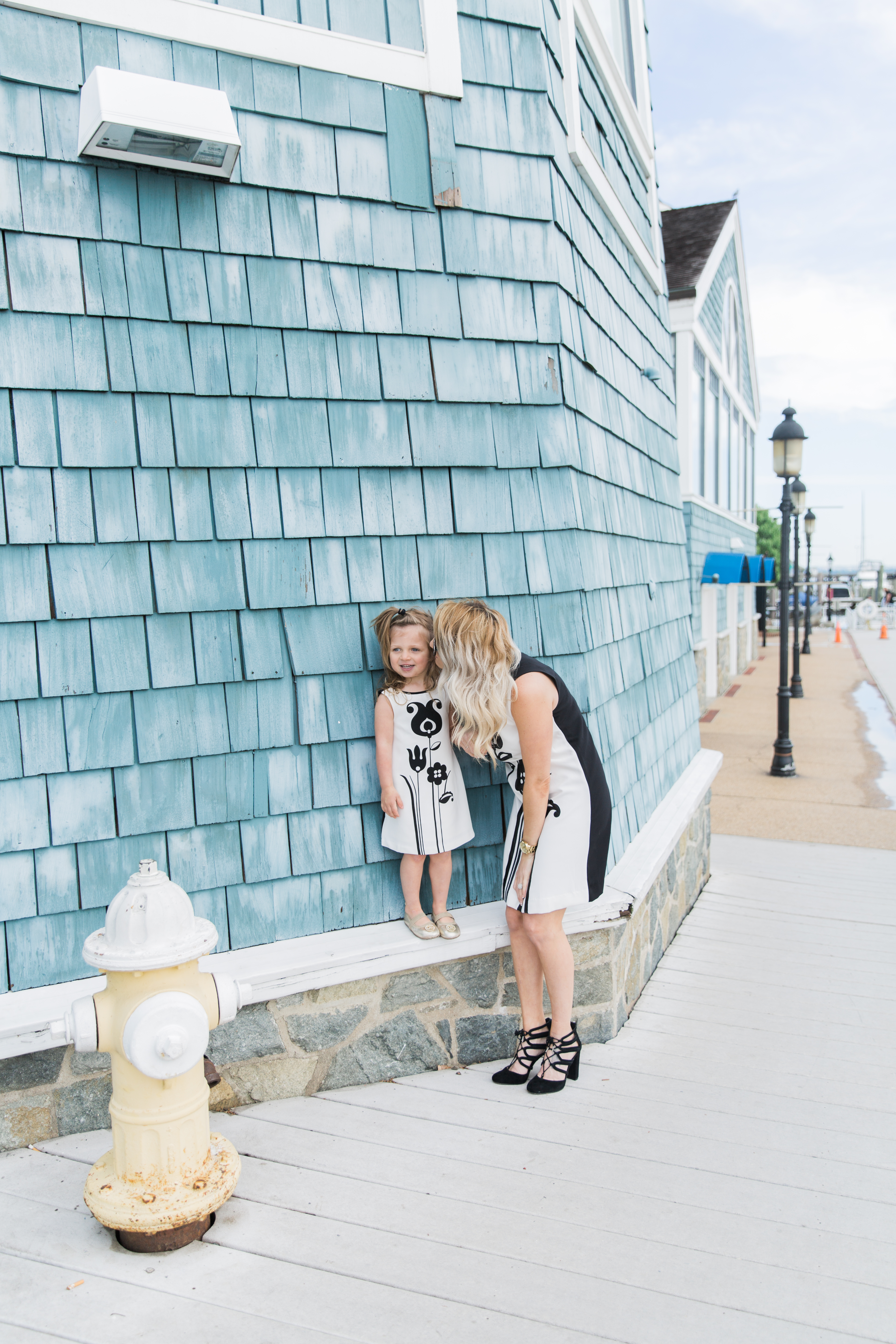 Mommy and me style: black and white matching dress from the Victoria Beckham for Target collection