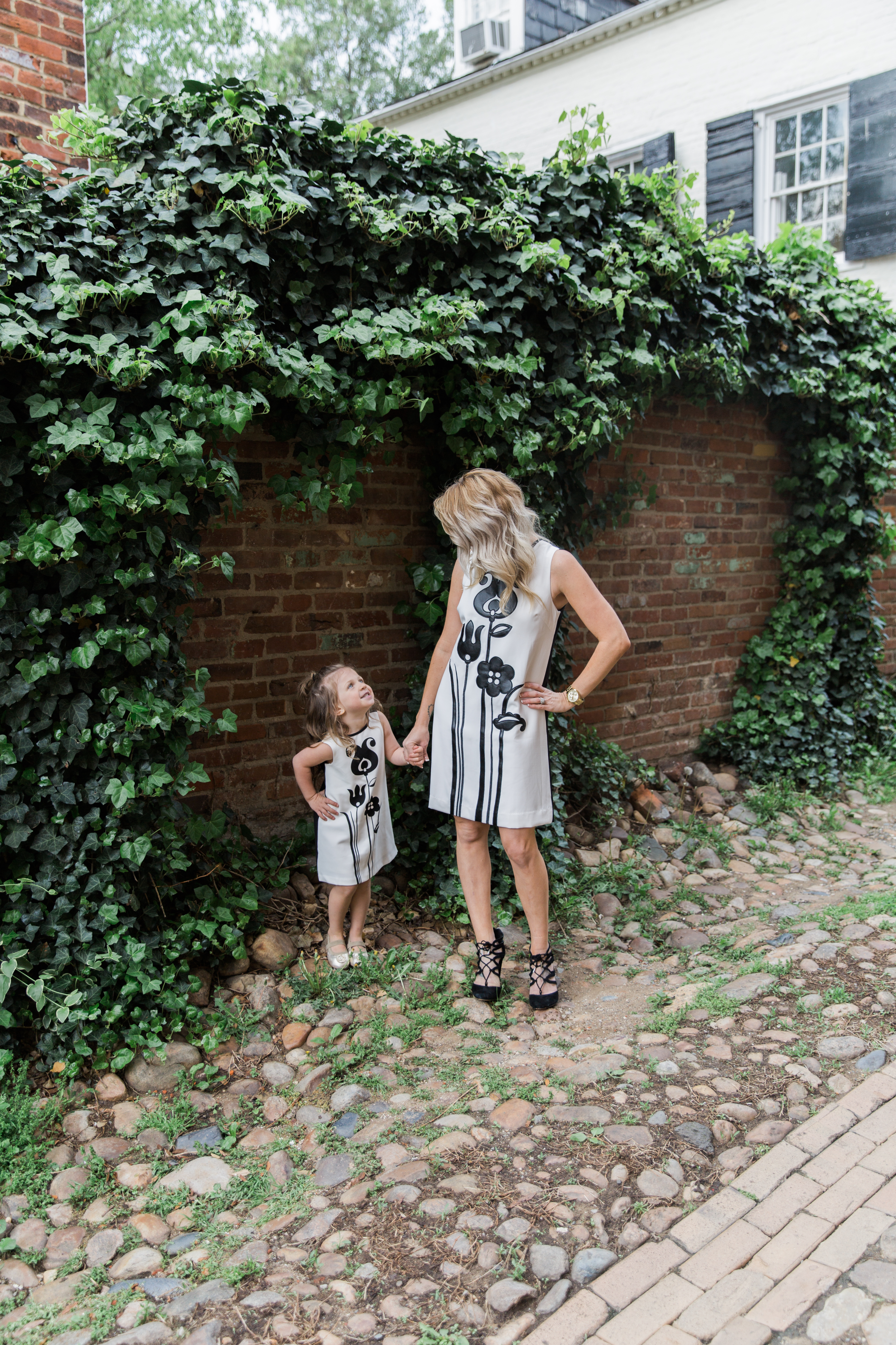 Mommy and me style: black and white matching dress from the Victoria Beckham for Target collection