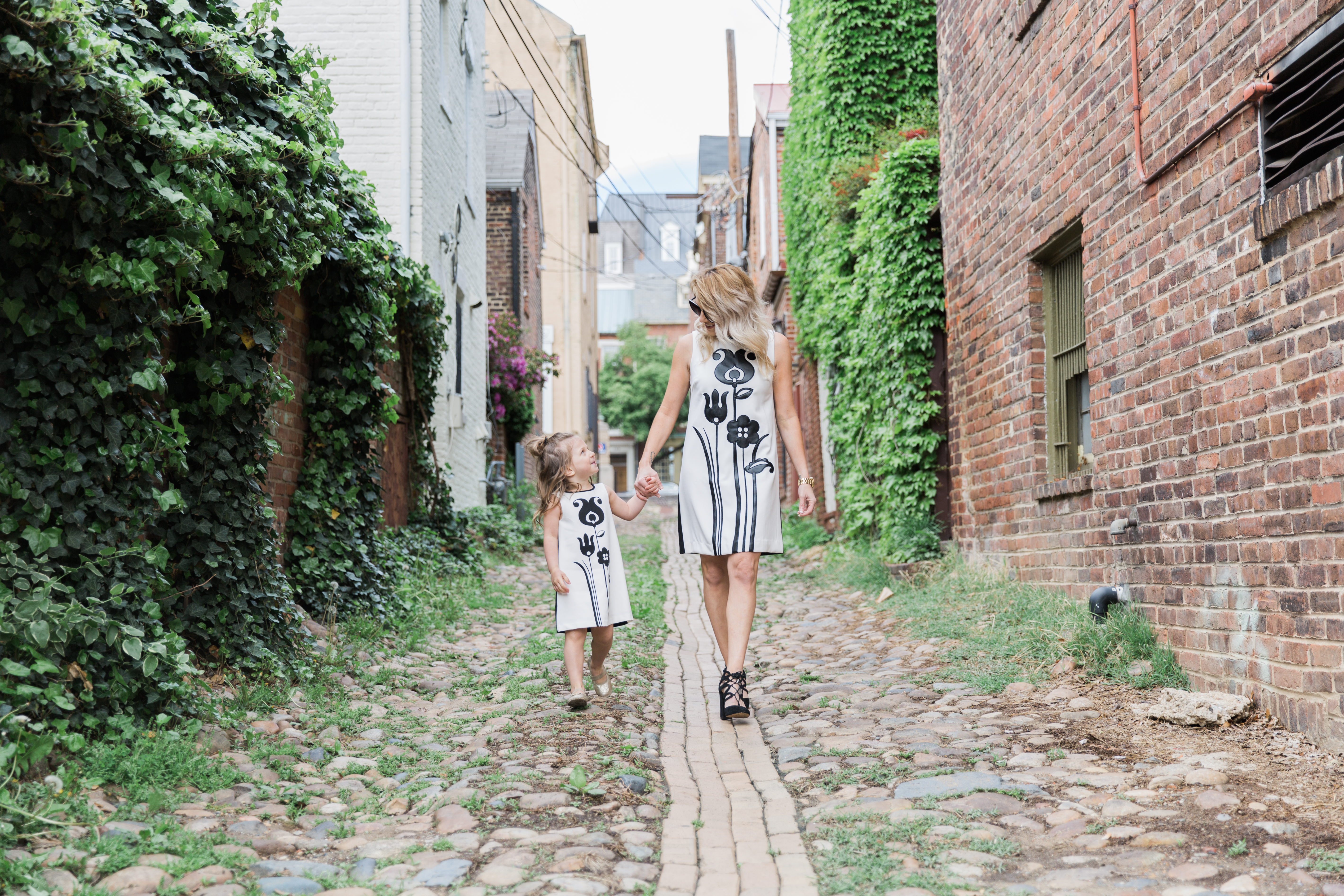 Mommy and me style: black and white matching dress from the Victoria Beckham for Target collection