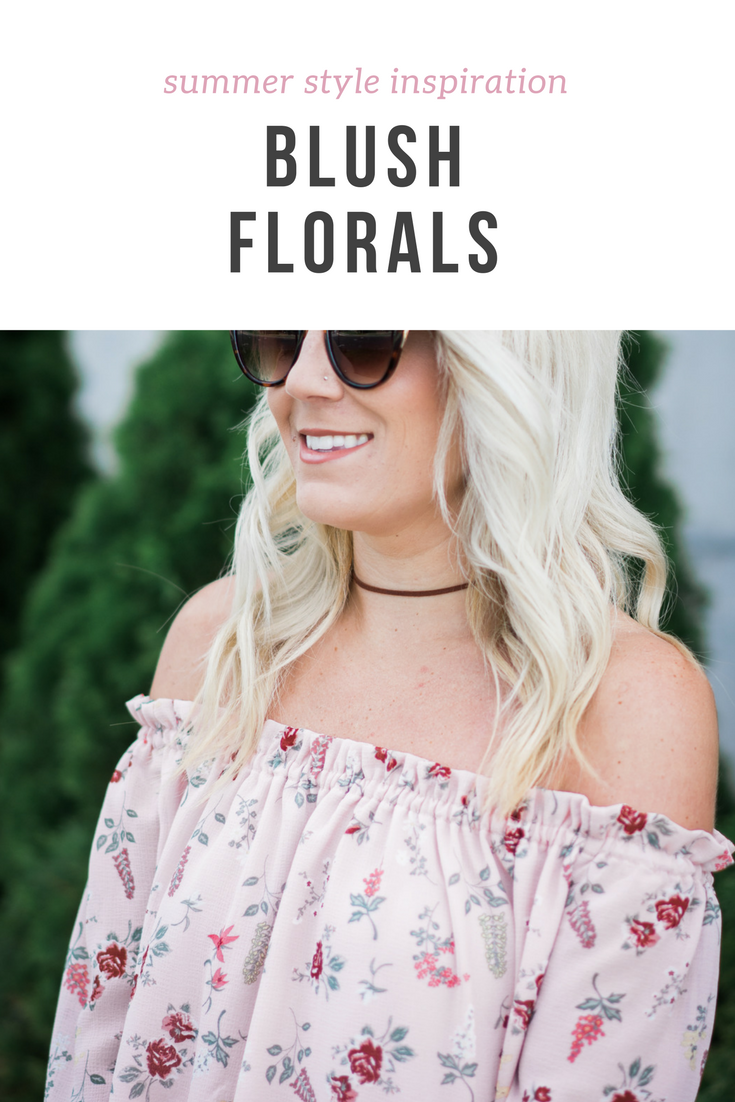 Blush florals are perfect for spring or summer. Feminine, dainty, and perfect for those warm summer days and nights. 