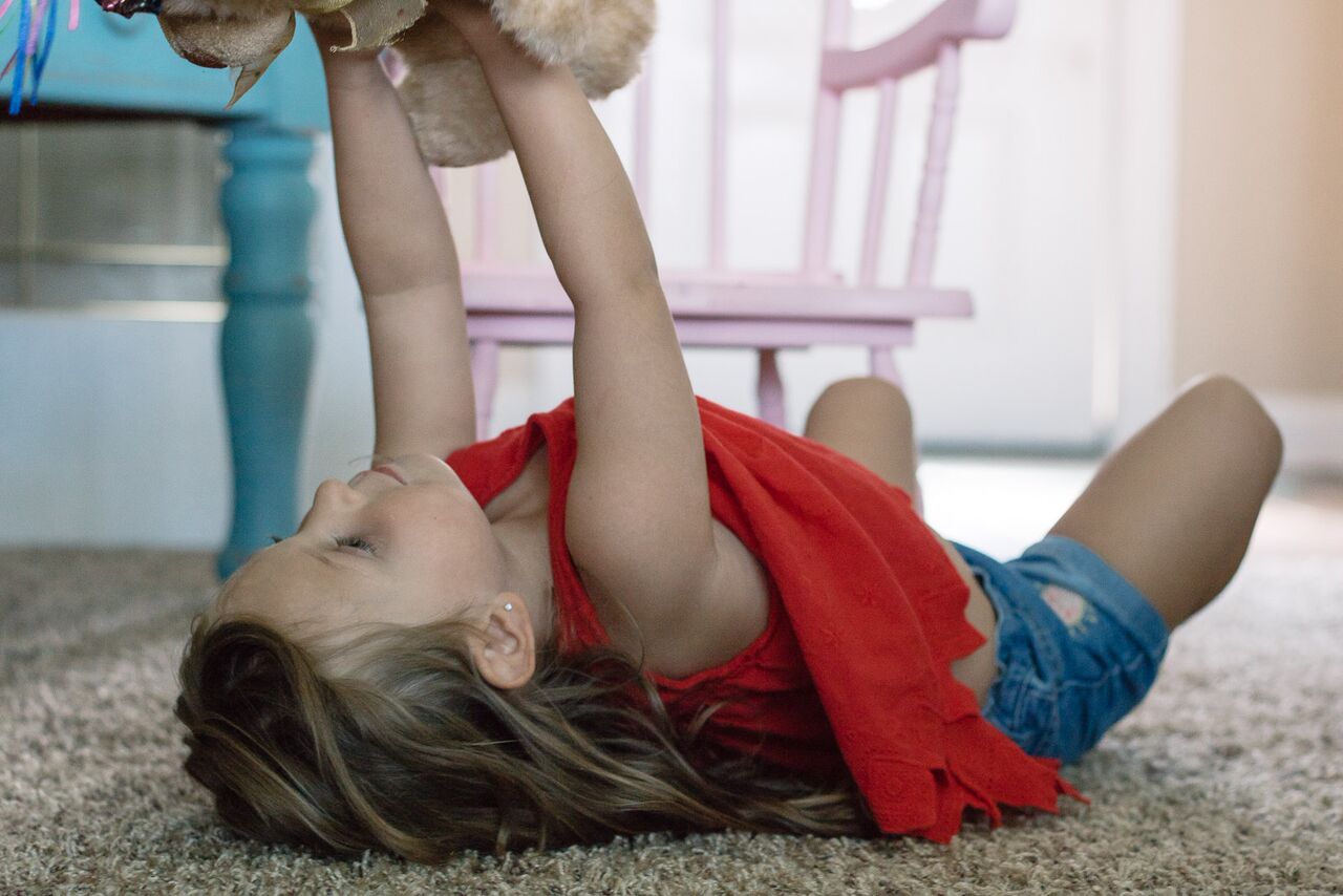 Get down on the floor and play with your kids. I know you're tired and playing doesn't come as easily anymore. But just a few minutes a day will keep your kids happy and help your relationship grow. 