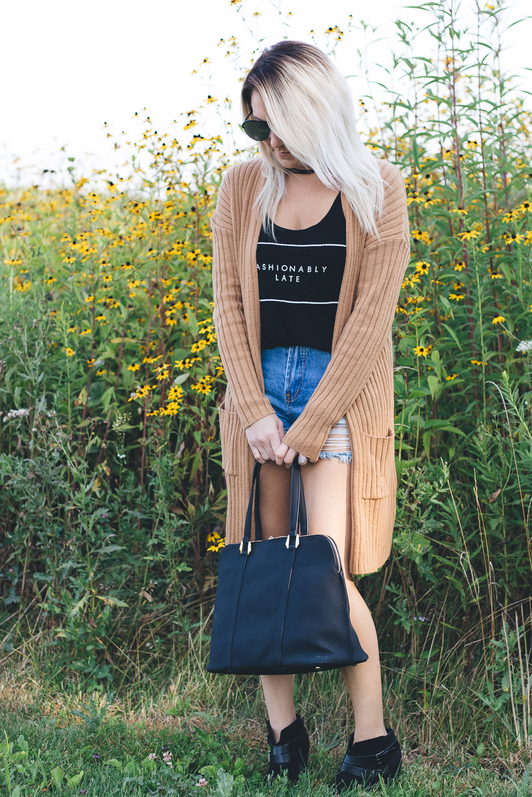 Transitioning from summer to fall with cardigans