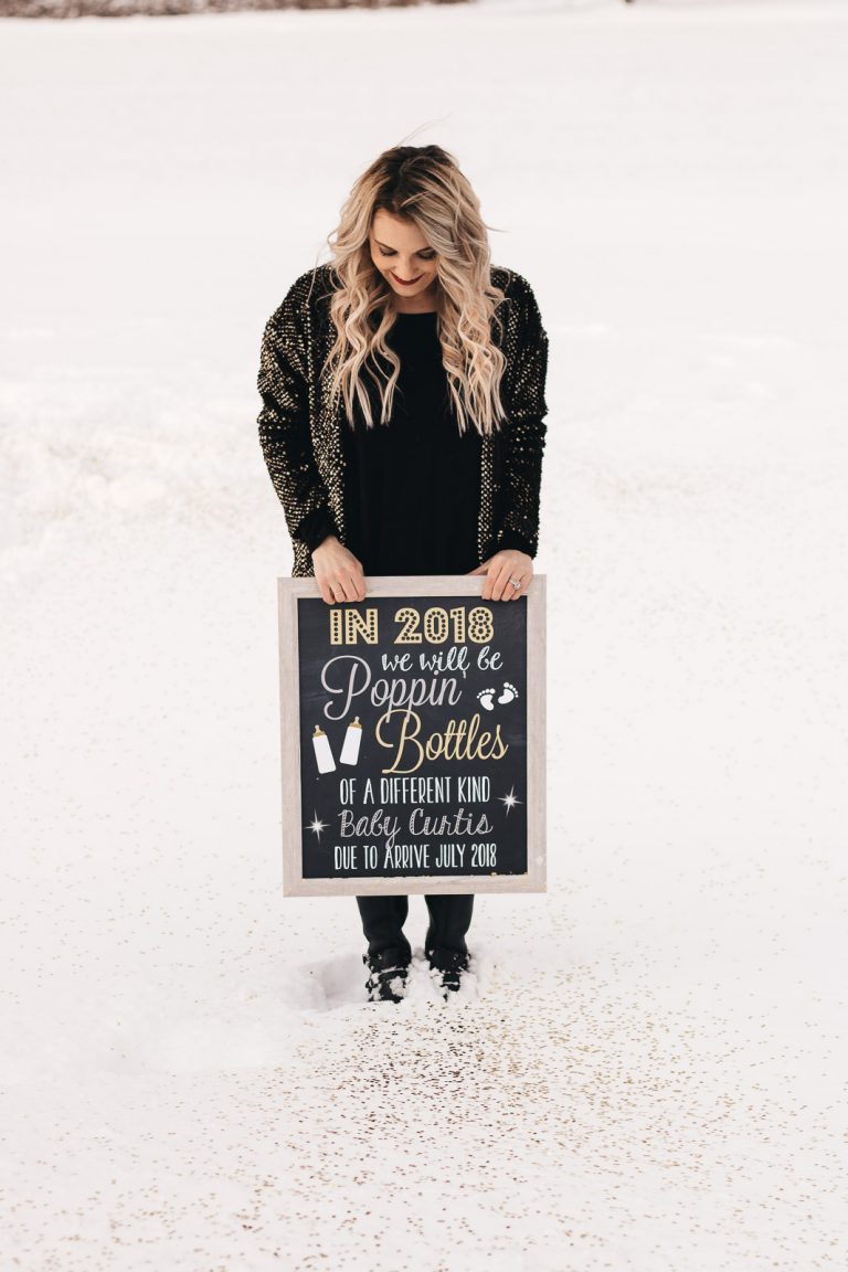 New Year's Eve pregnancy announcement