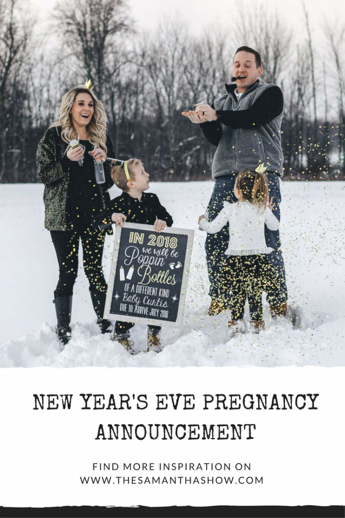 New Year&#039;s Eve pregnancy announcement
