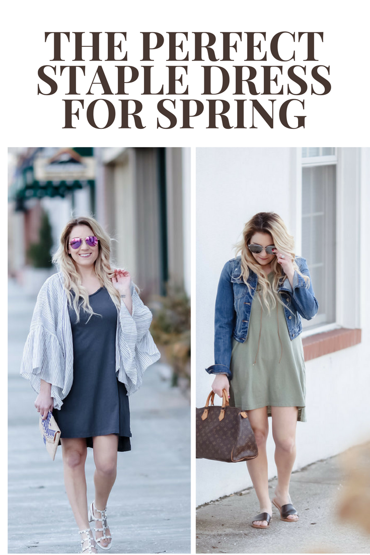 The perfect staple dress for spring: 2 ways 