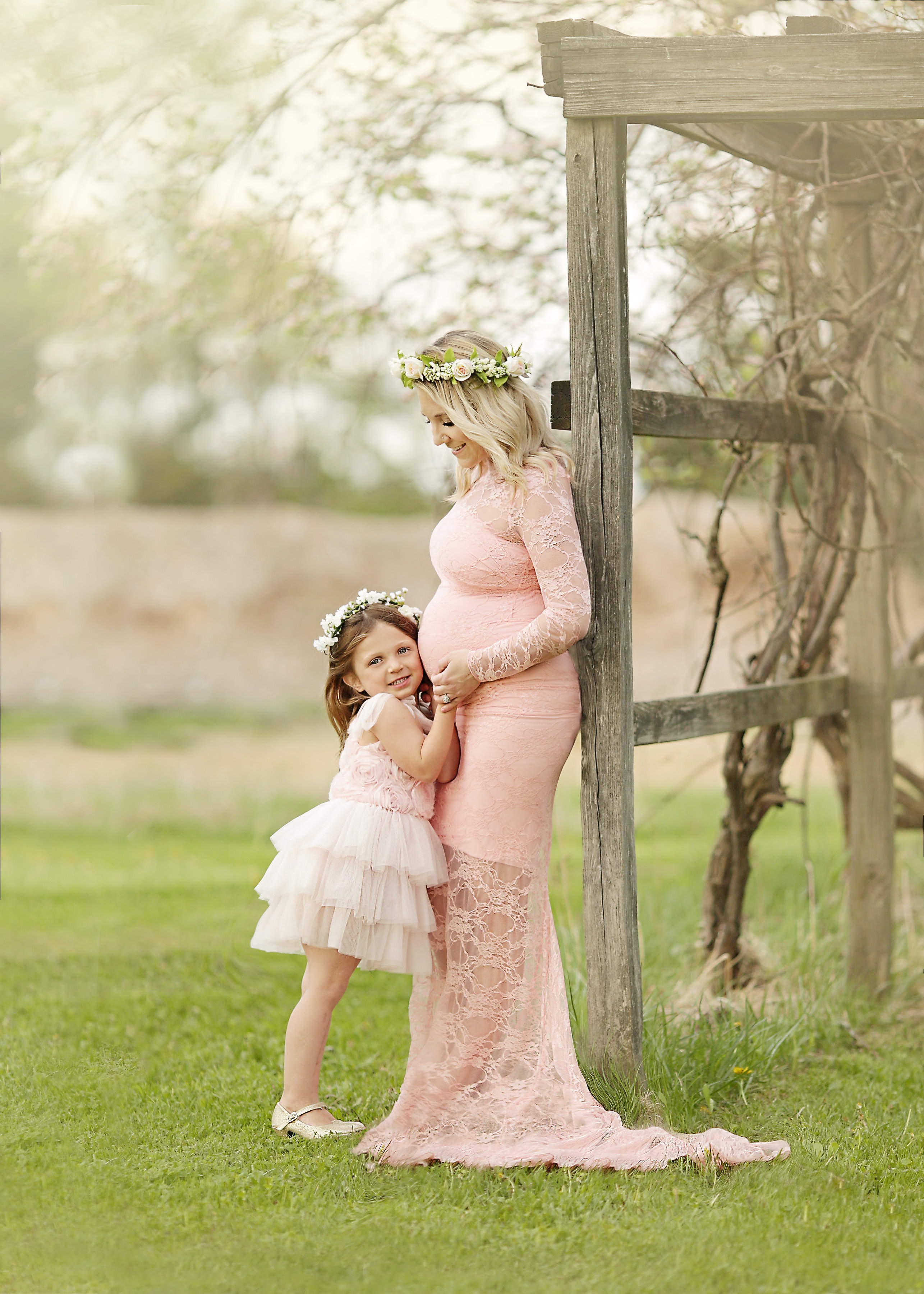 Spring boho maternity photos featuring Sew Trendy Accessories