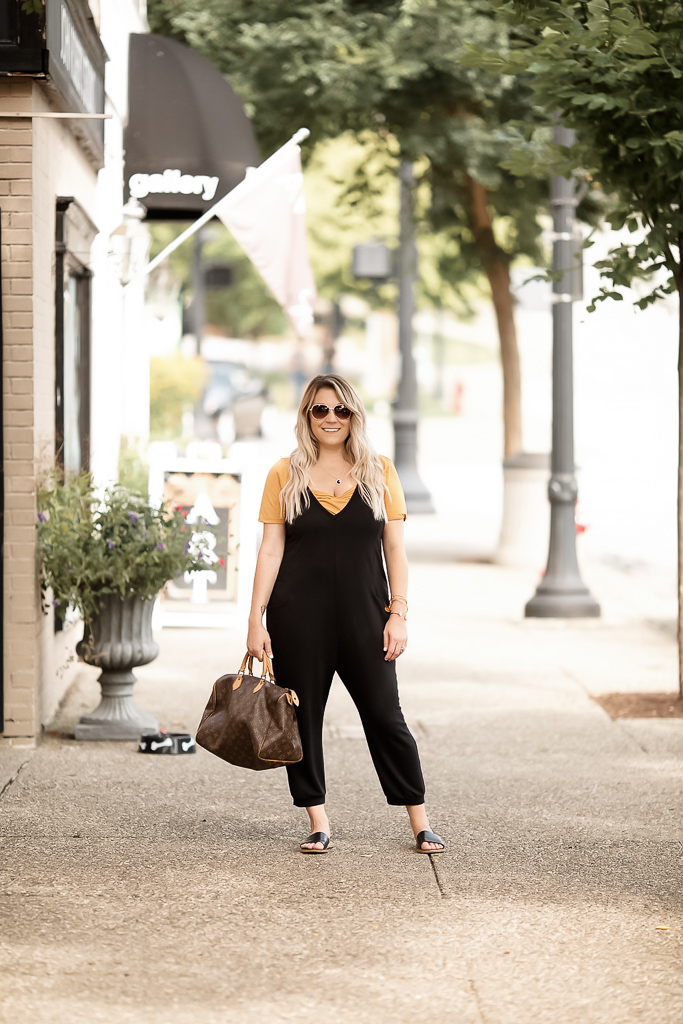 Transitioning from summer to fall with jumpsuits