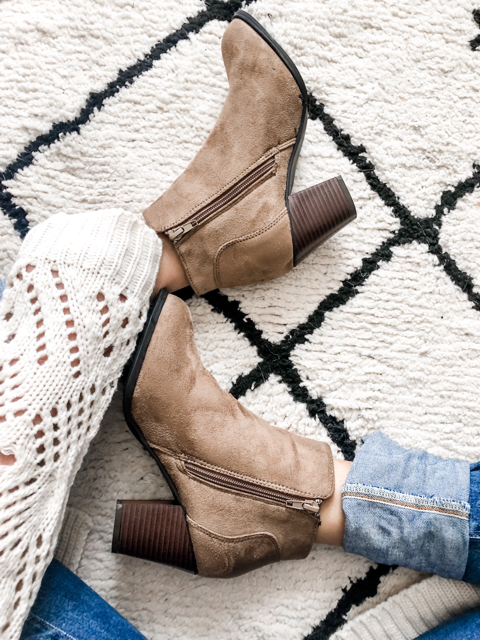 taupe booties from amazon