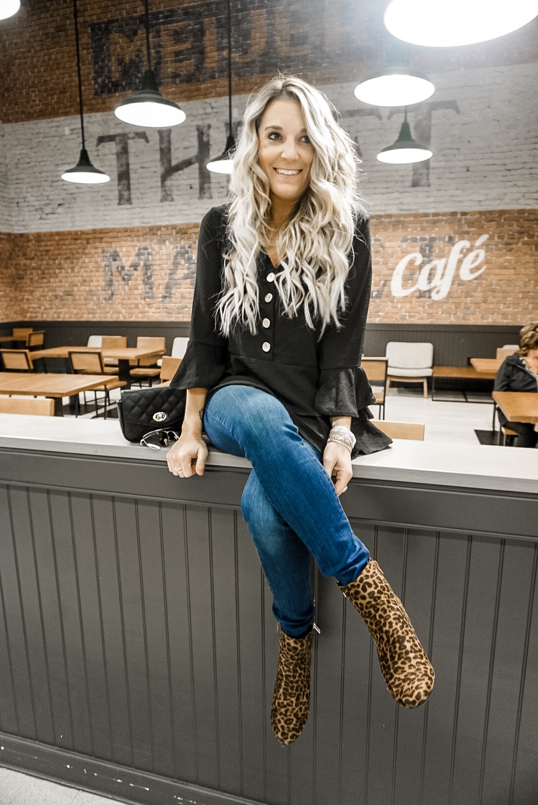 Fashioned For Living: mother/daughter cowboy boots outfits - leopard and  skinny jeans