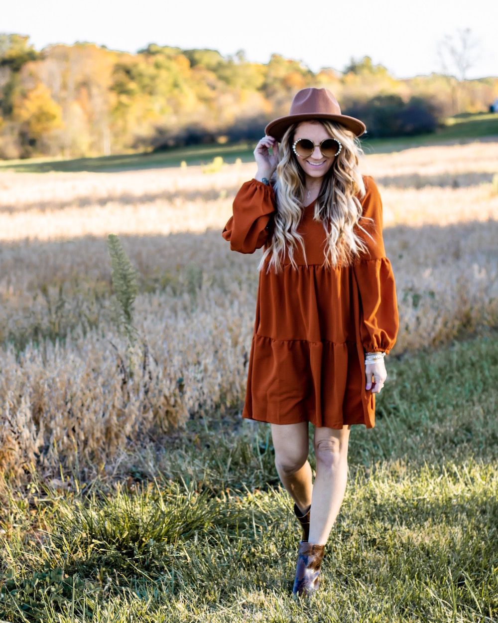 Amazon Fall Fashion under $25- flowy dress