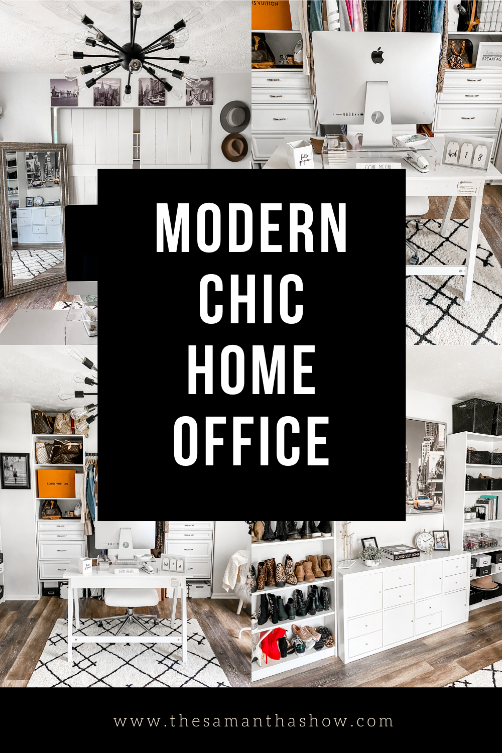 Modern Chic Home Office - The Samantha Show- A Cleveland Life +