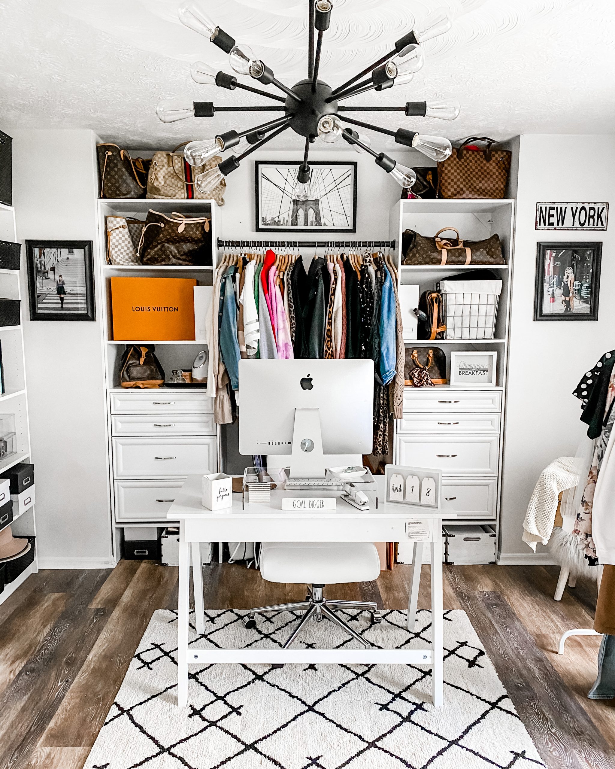 Modern Chic Home Office - The Samantha Show- A Cleveland Life +