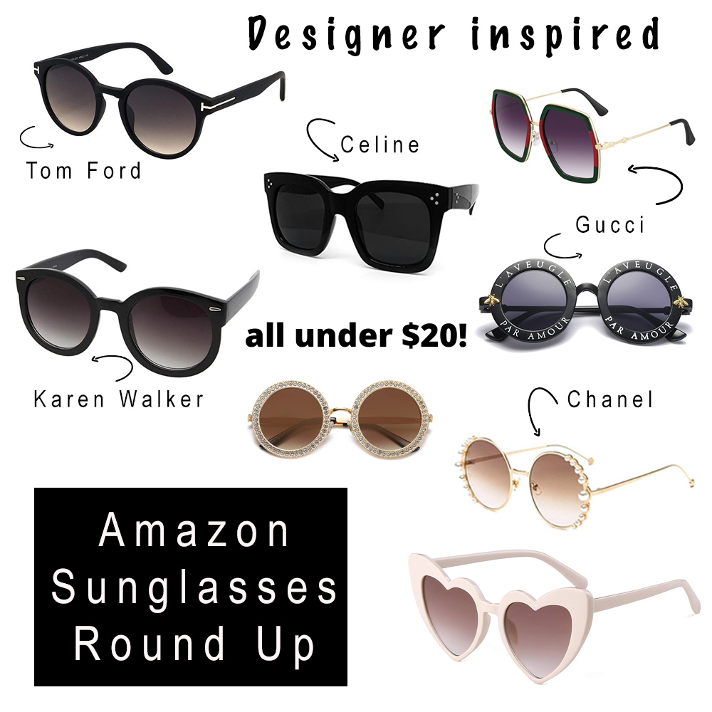 Designer inspired sunglasses on  - The Samantha Show- A