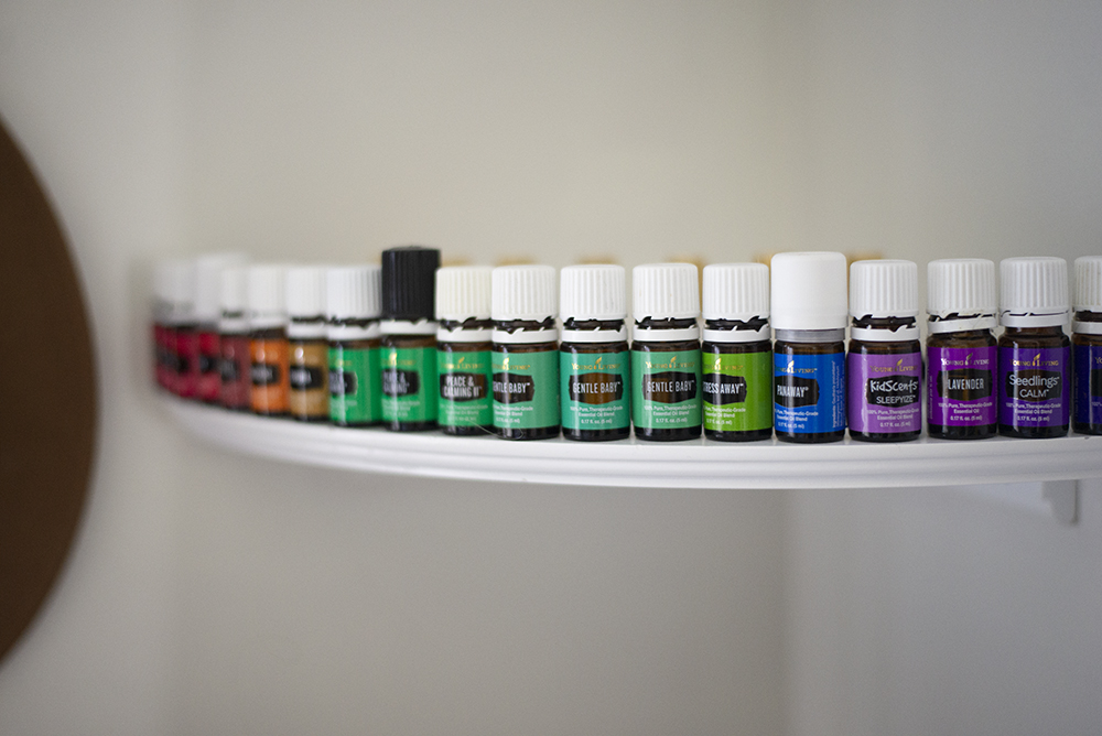 collection of essential oils from young living