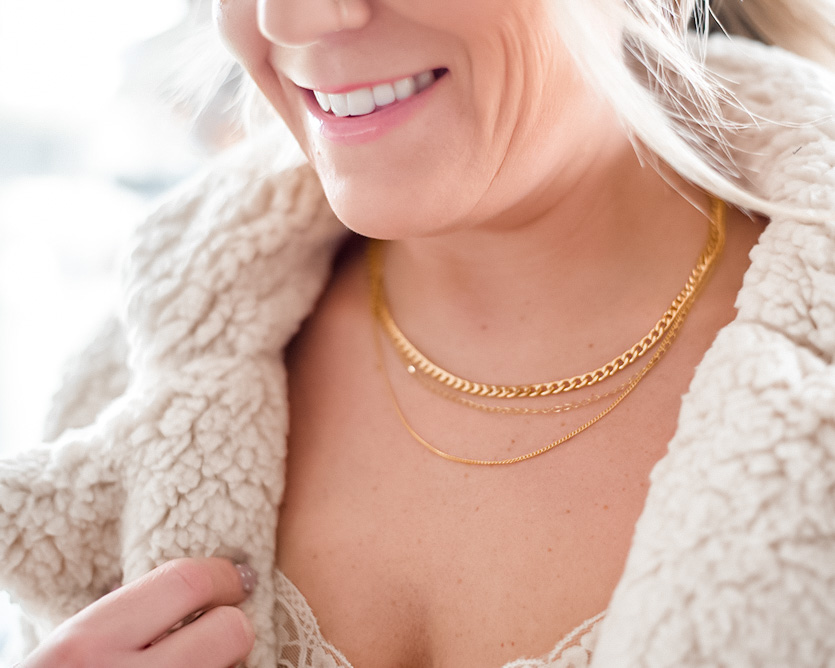 dainty layered necklaces