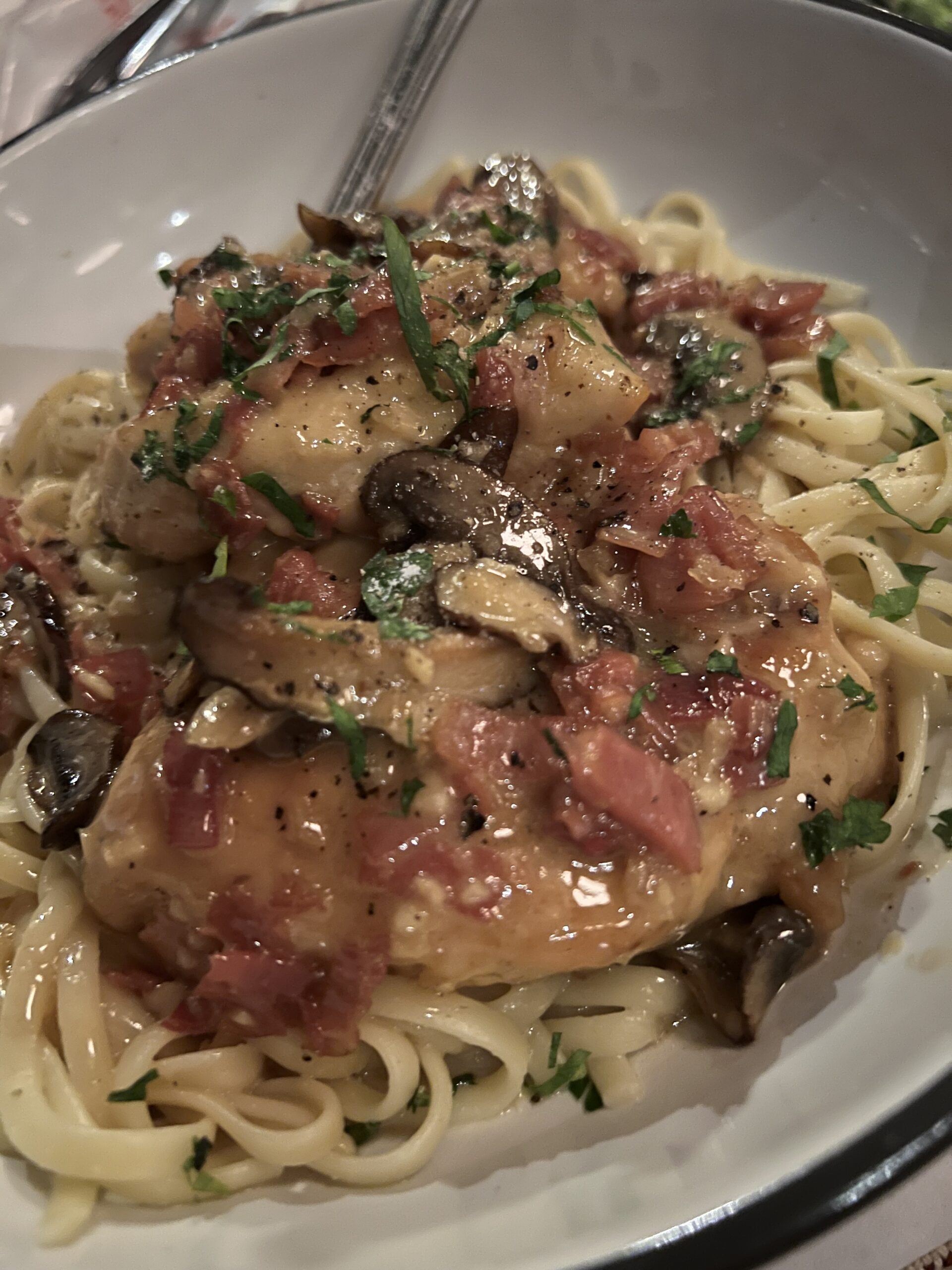 chicken marsala from turner's in Salem, Massachusetts 