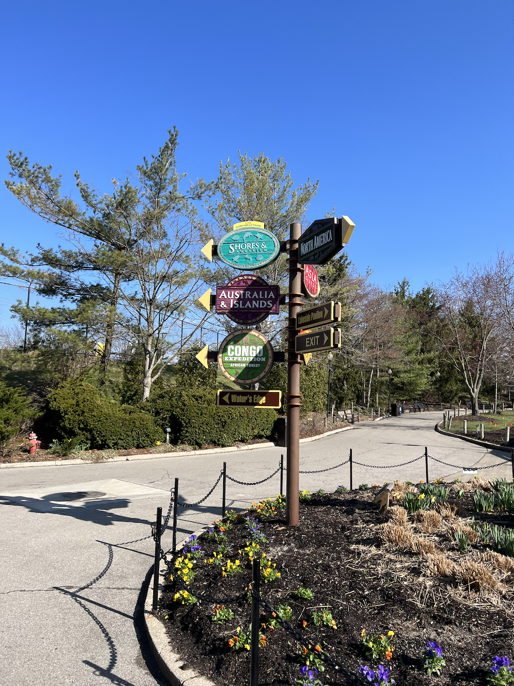 different sections of the columbus zoo