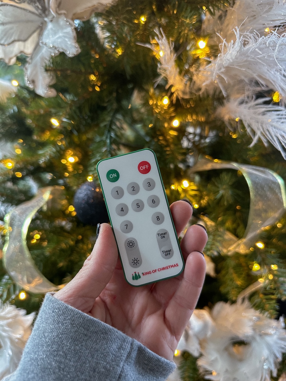 king of christmas christmas tree remote